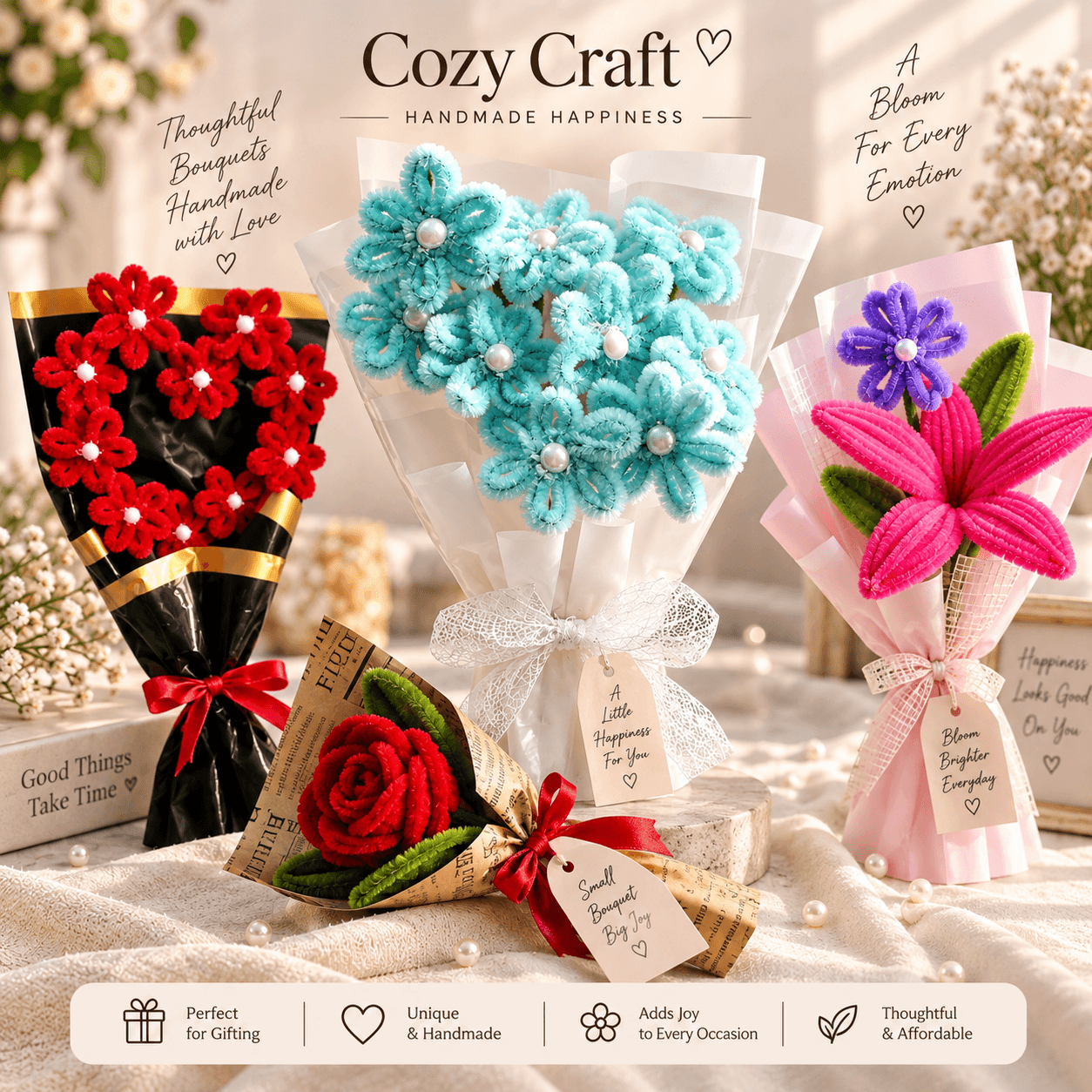 Flower Bouquets - Cozy Craft